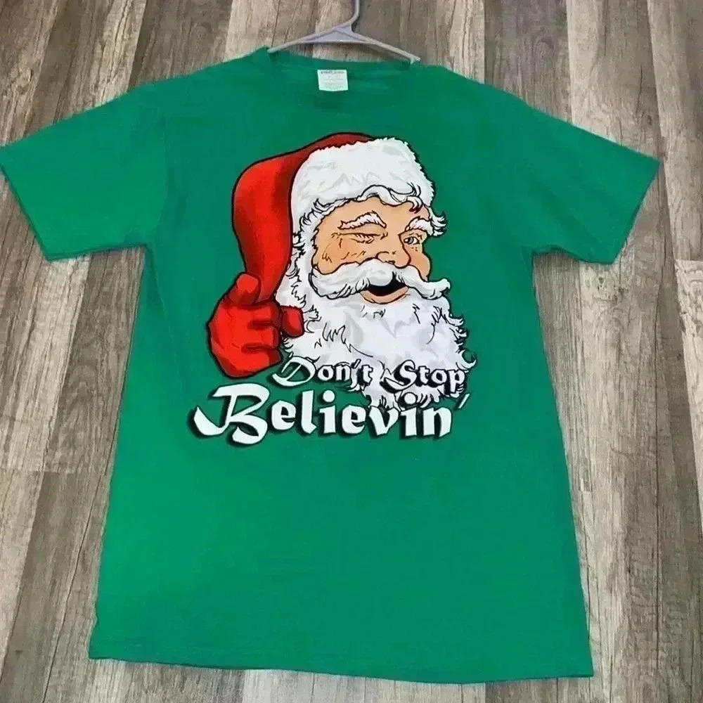 💚🎄 3/$15 New Small Santa Christmas/Holiday T-Shirt A - Picture 4 of 4